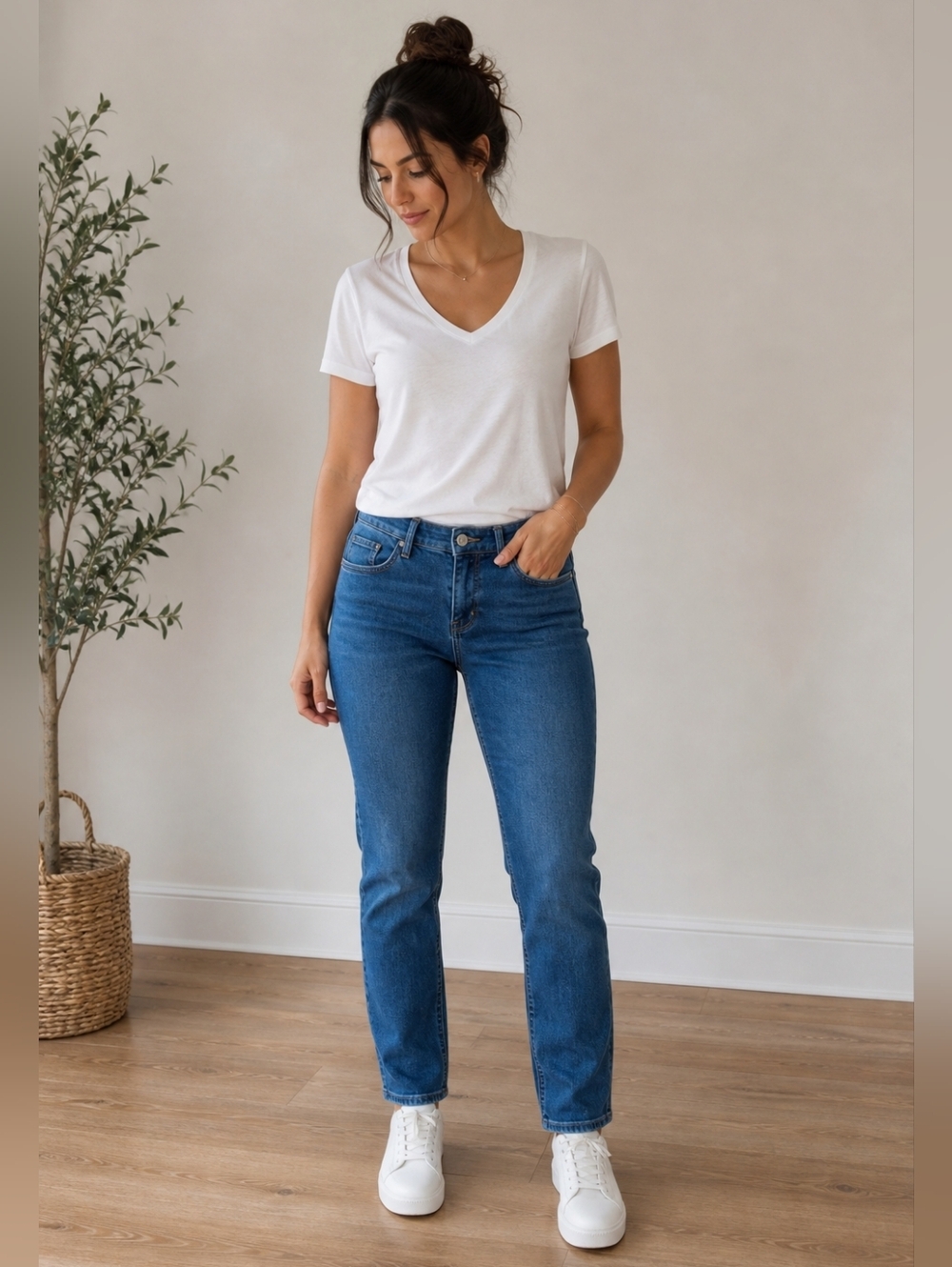 Love & Legend Dark Wash Straight Leg Jeans ~34 Waist Sz 10 12